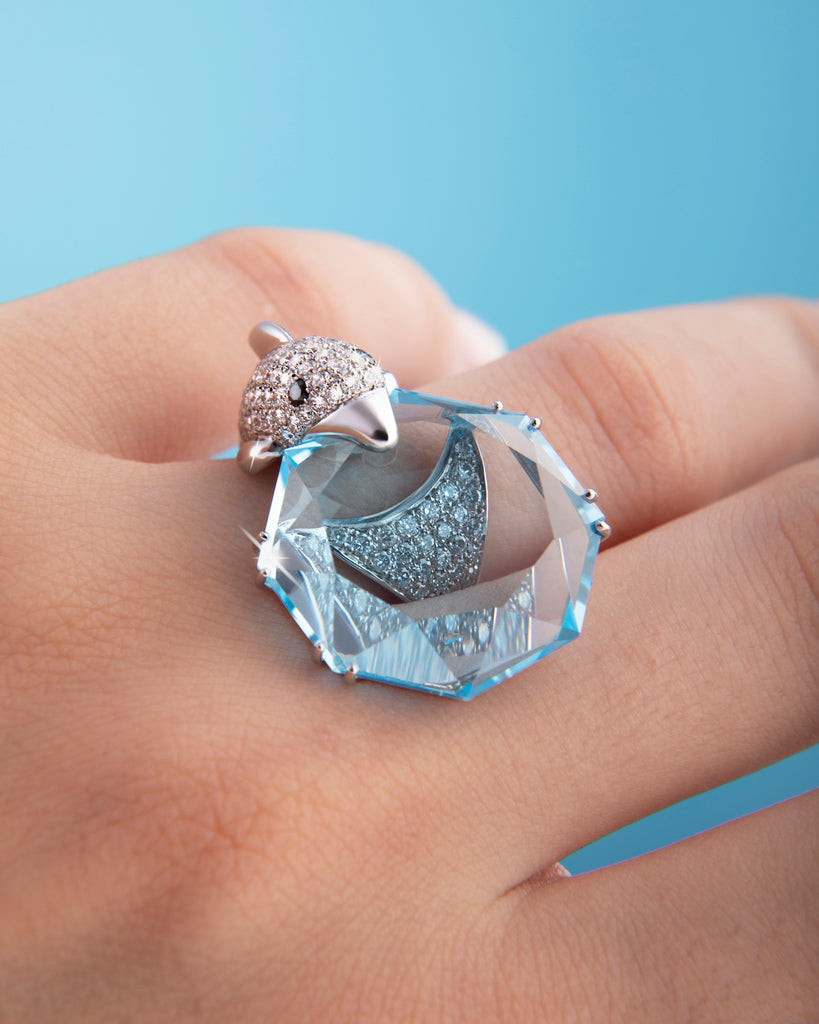 Topaz Dolphin Ring